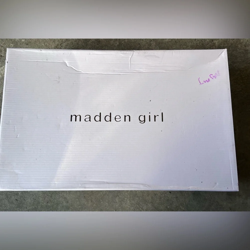 MADDEN Girl Size 5 Jezell' BROWN Knee-High Flat Zip‎ BOOTS